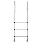 Scala per Piscina 54x38x158 cm Acciaio Inox 304