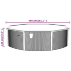 Piscina fuori terra 460x120 cm con pompa filtro a sabbia