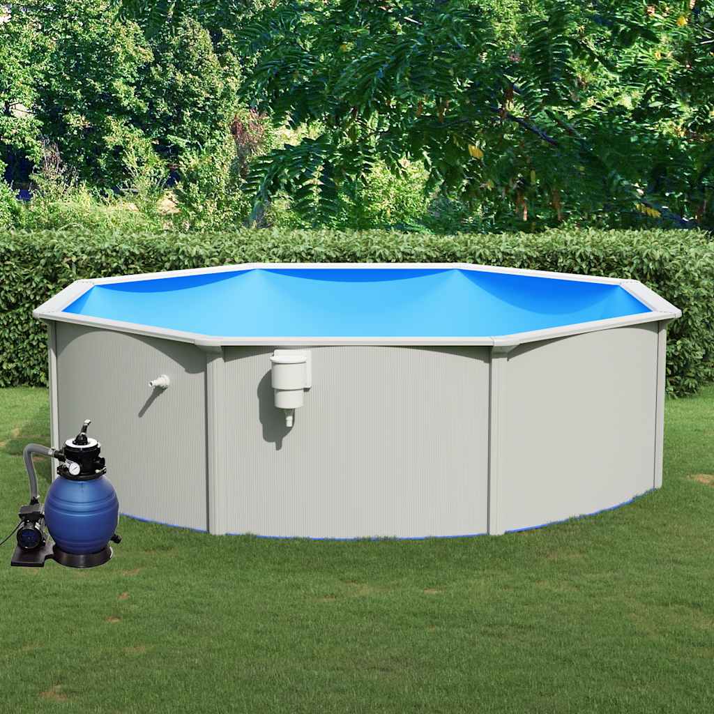 Piscina fuori terra 460x120 cm con pompa filtro a sabbia