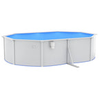 Piscina con Pompa Filtro a Sabbia 490x360x120 cm