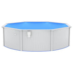 Piscina fuori terra 460x120 cm con pompa filtro a sabbia e scaletta