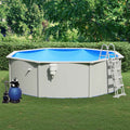 Piscina fuori terra 460x120 cm con pompa filtro a sabbia e scaletta