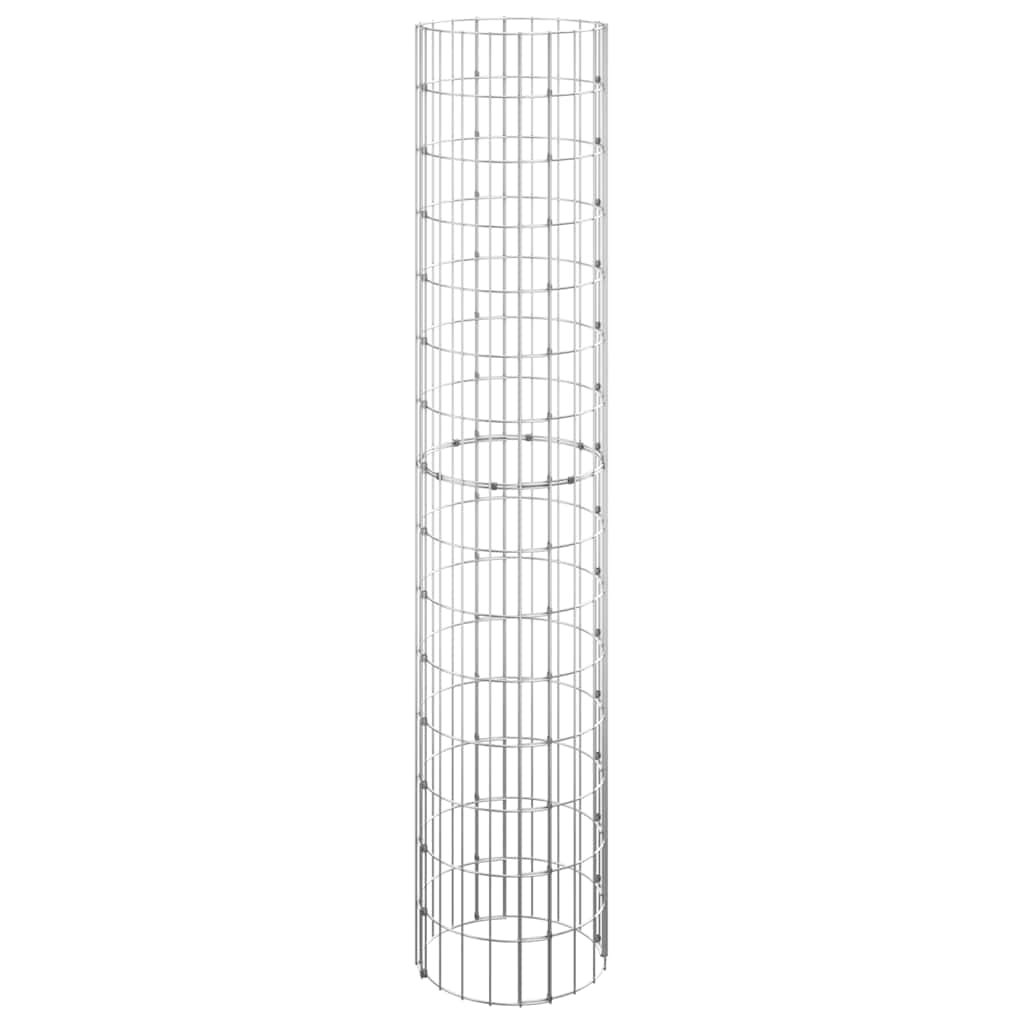 Palo Gabbione Circolare in Acciaio Zincato Ø30x150 cm