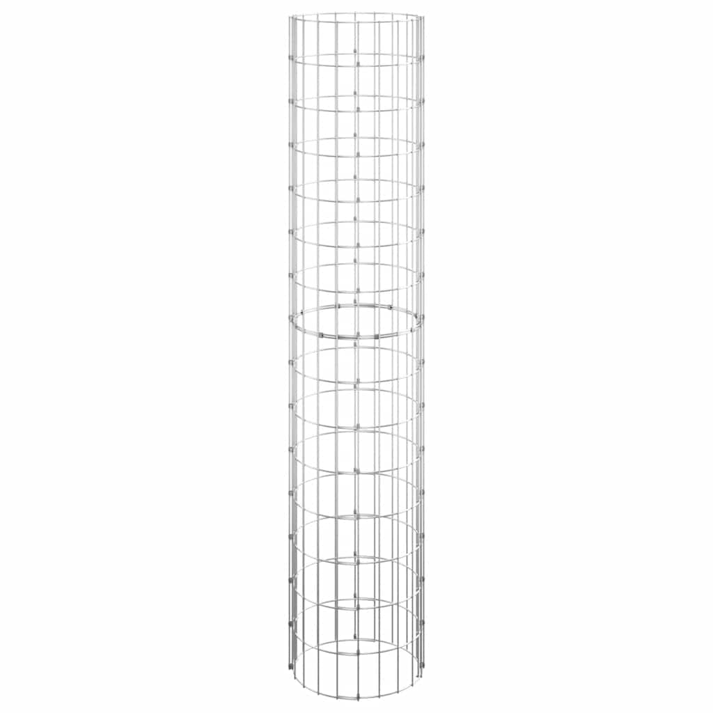 Palo Gabbione Circolare in Acciaio Zincato Ø30x150 cm