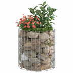 Palo Gabbione Circolare in Acciaio Zincato Ø50x50 cm