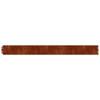 Bordure per Prato 10 pz 10x103 cm Flessibili in Acciaio Corten