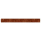 Bordure per Prato 50 pz 10x103 cm Flessibili in Acciaio Corten