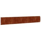 Bordure per Prato 10 pz 15x103 cm Flessibili in Acciaio Corten
