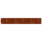 Bordure per Prato 50 pz 15x103 cm Flessibili in Acciaio Corten
