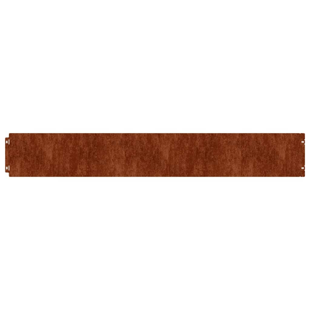 Bordure per Prato 50 pz 15x103 cm Flessibili in Acciaio Corten