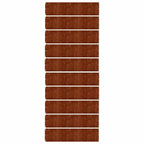 Bordure per Prato 10 pz 25x103 cm Flessibili in Acciaio Corten