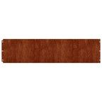 Bordure per Prato 10 pz 25x103 cm Flessibili in Acciaio Corten