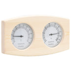 Set Timer Igrotermografo e Clessidra Sauna 2 in 1 Legno Massello Pino