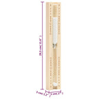 Set Timer Igrotermografo e Clessidra Sauna 2 in 1 Legno Massello Pino