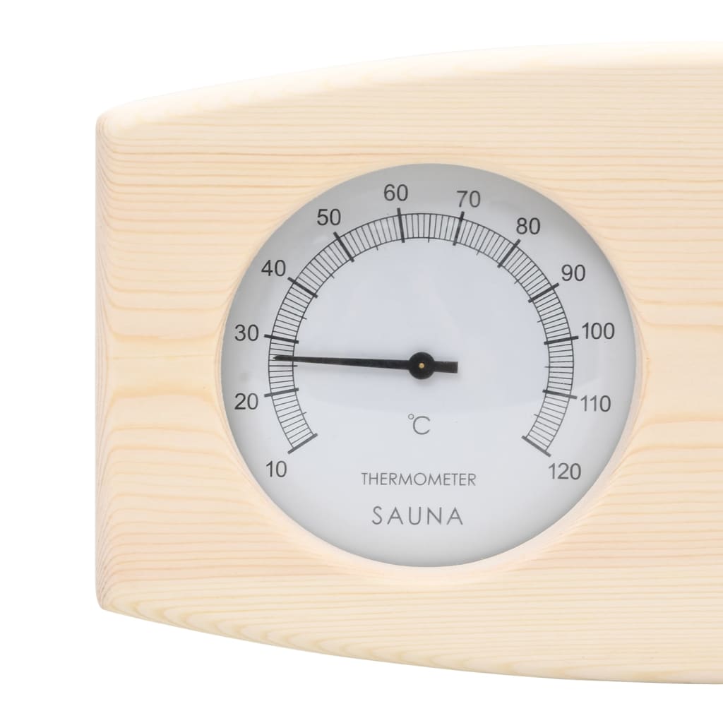 Set Timer Igrotermografo e Clessidra Sauna 2 in 1 Legno Massello Pino