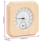 Set Timer Igrotermografo e Clessidra Sauna 2 in 1 Massello Pino