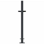 Cancello da giardino antracite 100x75 cm in acciaio con design ad albero