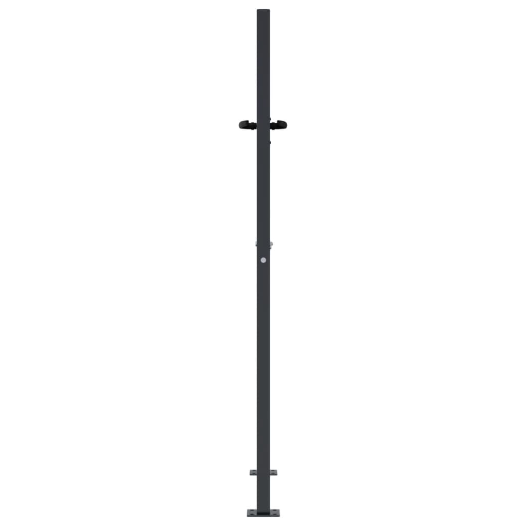 Cancello da giardino antracite 100x125 cm in acciaio con design ad albero