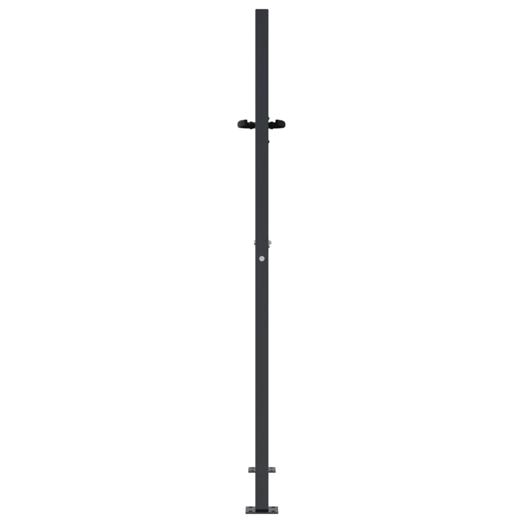 Cancello da giardino antracite 100x150 cm in acciaio con design ad albero