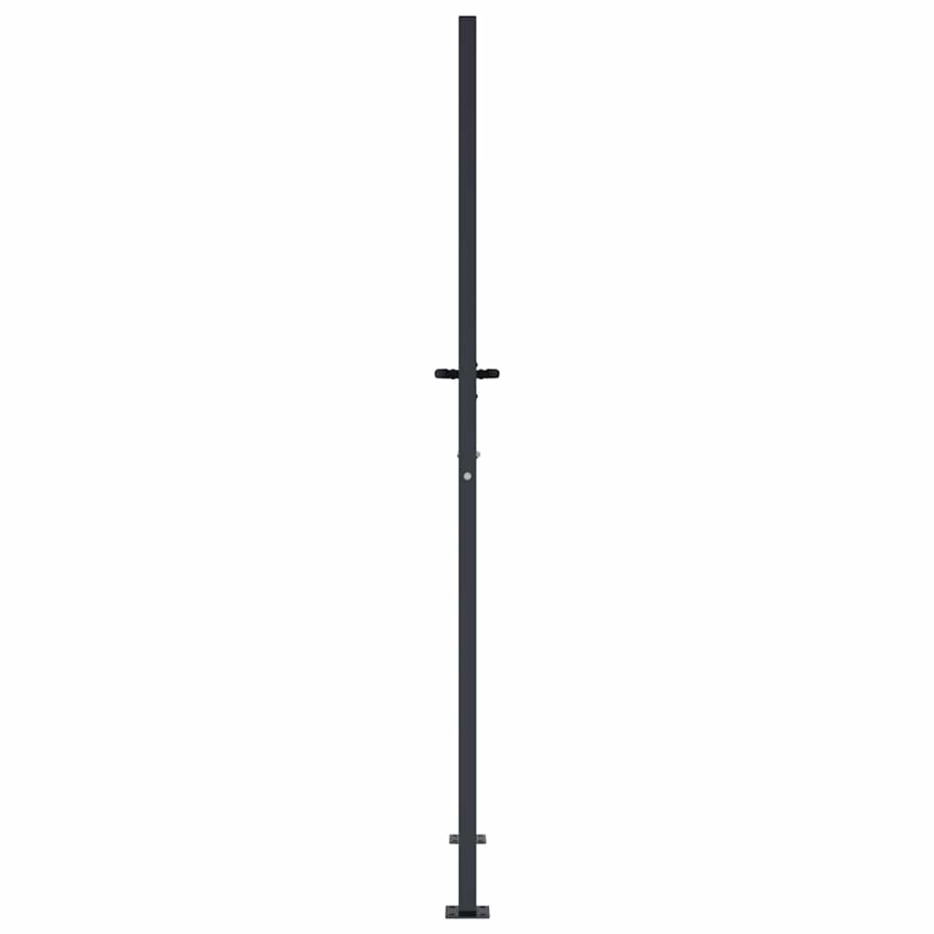 Cancello da giardino antracite 100x175 cm in acciaio con design ad albero