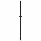 Cancello da giardino antracite 100x200 cm in acciaio con design ad albero