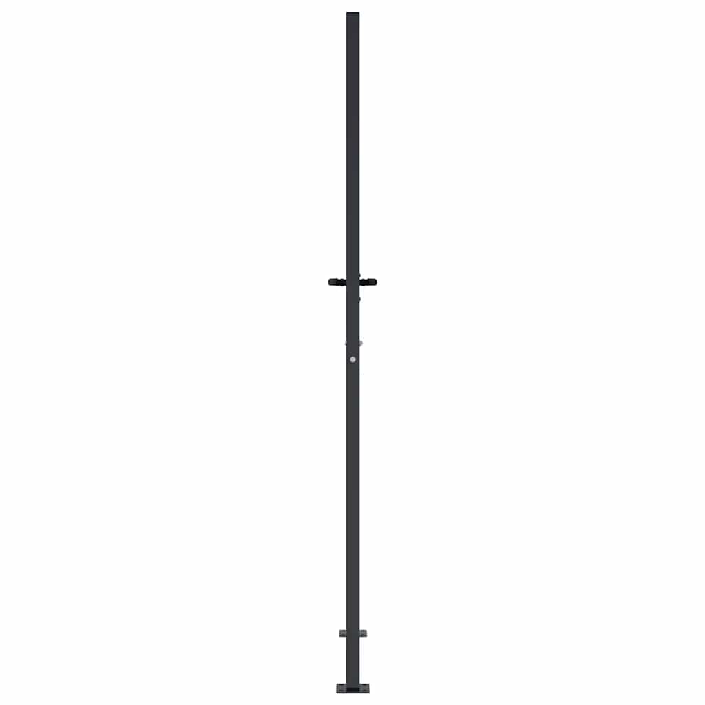 Cancello da giardino antracite 100x200 cm in acciaio con design ad albero