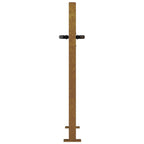 Cancello da giardino 100x100 cm in acciaio Corten con design ad albero