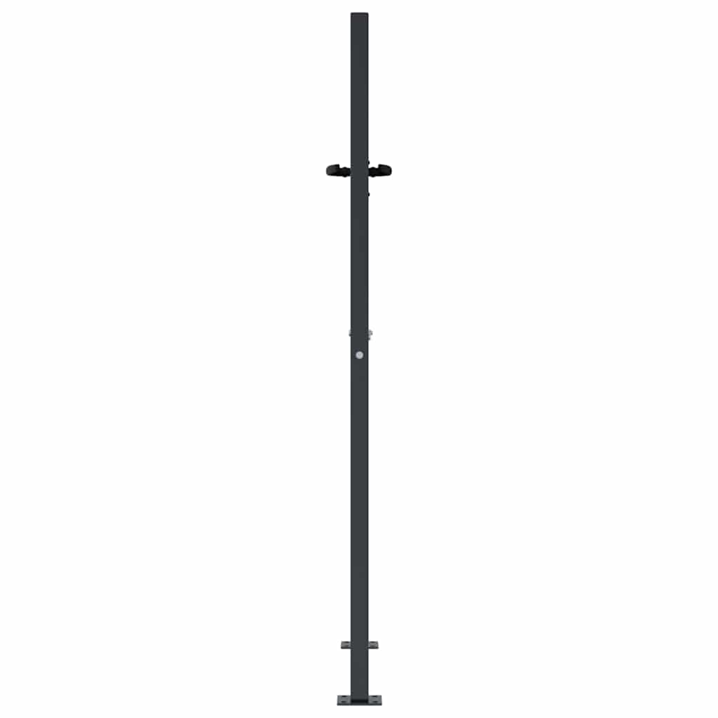 Cancello da giardino antracite 100x125 cm in acciaio con design tagliato al laser