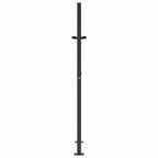 Cancello da giardino antracite 100x150 cm in acciaio design erba
