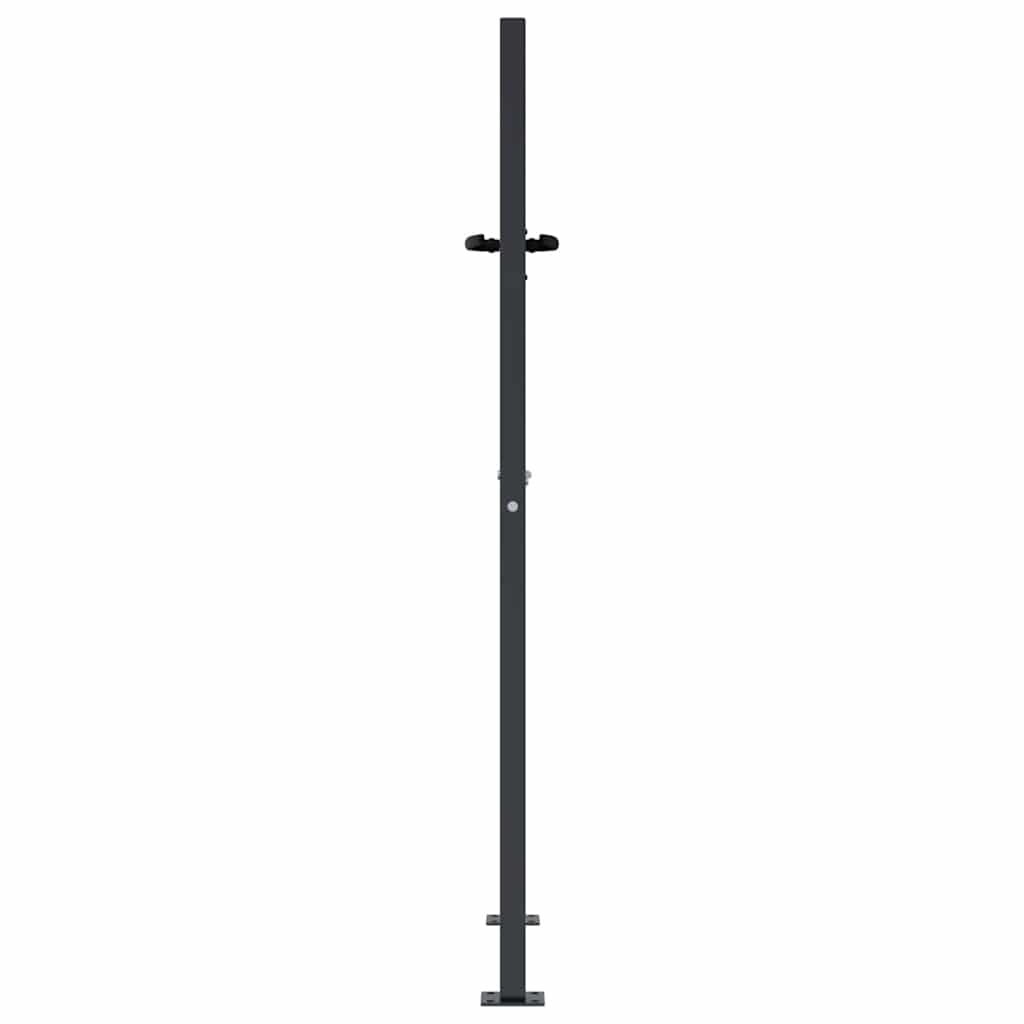 Cancello da giardino antracite 100x150 cm in acciaio design erba