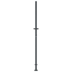 Cancello da giardino antracite 100x175 cm in acciaio con design tagliato al laser