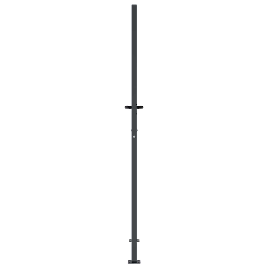Cancello da giardino antracite 100x175 cm in acciaio con design tagliato al laser
