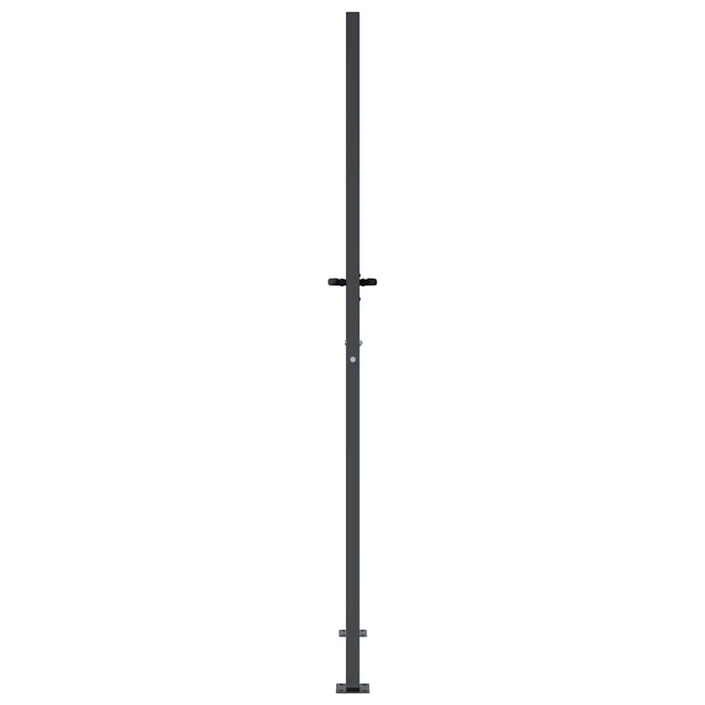 Cancello da giardino antracite 100x200 cm in acciaio con design tagliato al laser