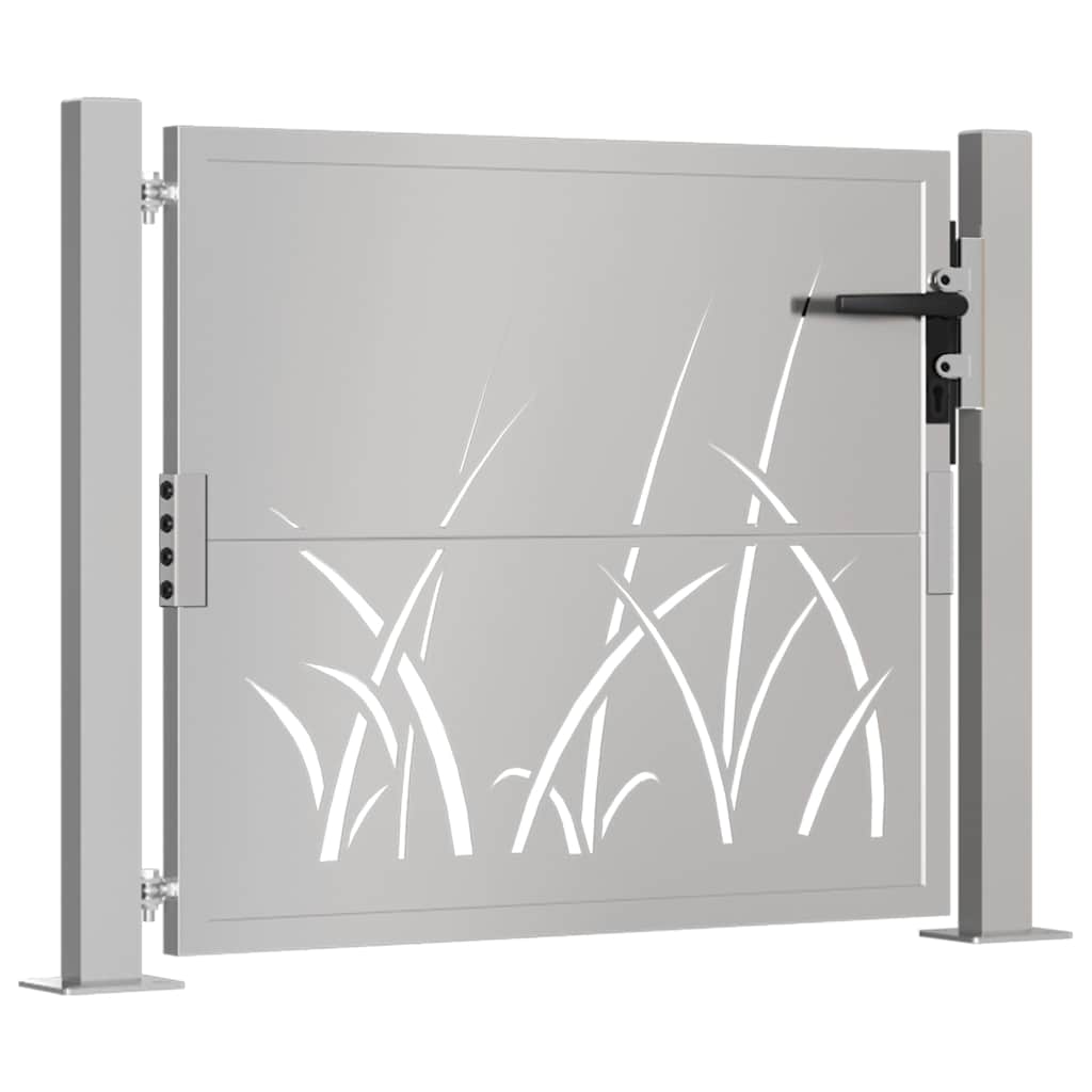 Cancello da giardino 100x100 cm in acciaio Corten con design tagliato al laser