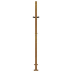 Cancello da giardino 100x125 cm in acciaio Corten con design erba