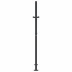 Cancello da giardino antracite 100x150 cm in acciaio zincato e bambù
