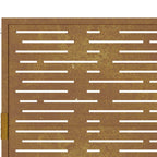 Cancello da giardino 100x75 cm in acciaio Corten design quadrato