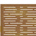 Cancello da giardino 100x100 cm in acciaio Corten design quadrato