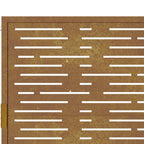 Cancello da giardino 100x175 cm acciaio Corten design quadrato