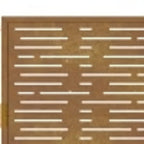 Cancello da giardino 100x200 cm acciaio Corten design quadrato