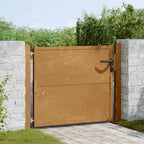 Cancello da giardino 100x75 cm in acciaio Corten