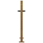 Cancello da giardino 100x75 cm in acciaio Corten