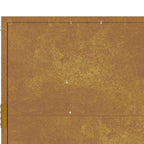 Cancello da giardino 100x75 cm in acciaio Corten