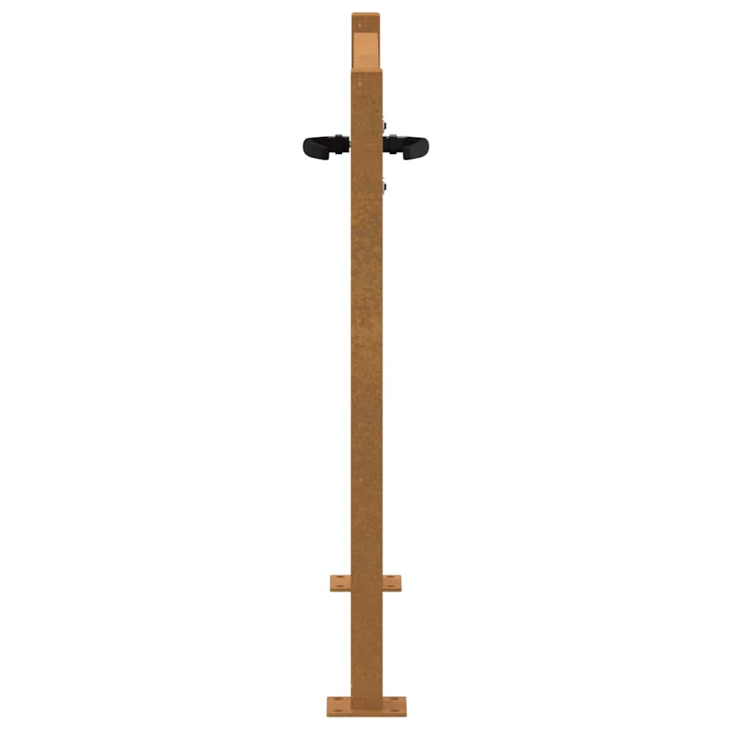 Cancello da giardino 100x100 cm in acciaio Corten
