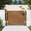 Cancello da giardino 100x100 cm in acciaio Corten