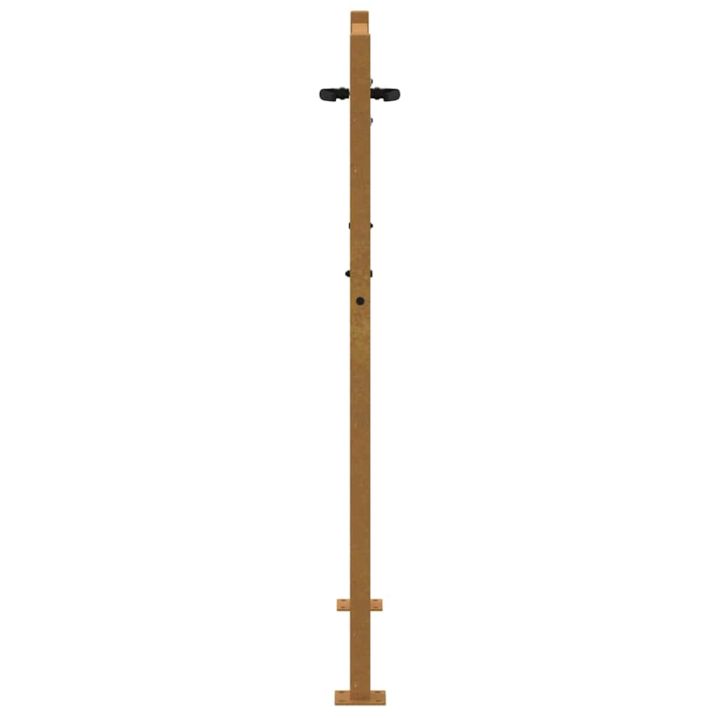 Cancello da giardino 100x125 cm in acciaio Corten