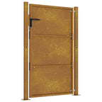 Cancello da giardino 100x125 cm in acciaio Corten