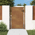 Cancello da giardino 100x125 cm in acciaio Corten