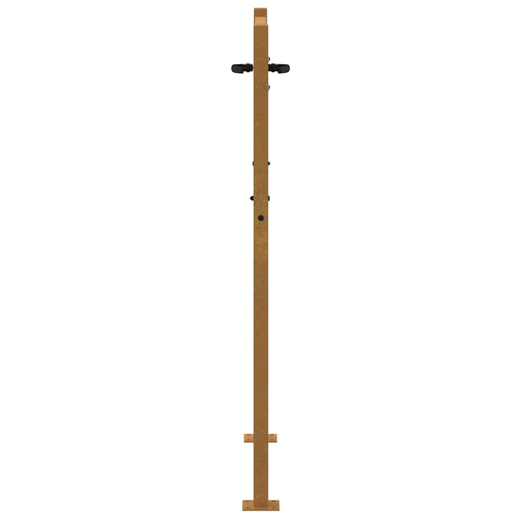 Cancello da giardino 100x150 cm in acciaio Corten