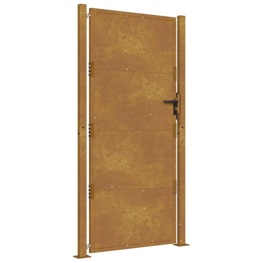 Cancello da giardino 100x175 cm in acciaio Corten
